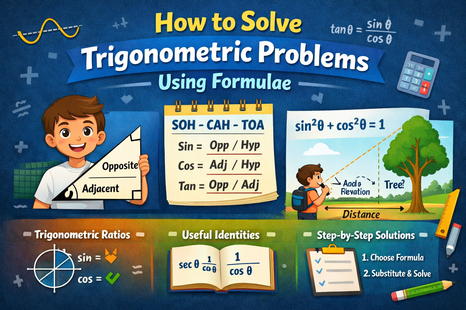How to Solve Trigonometric Problems With Formulae